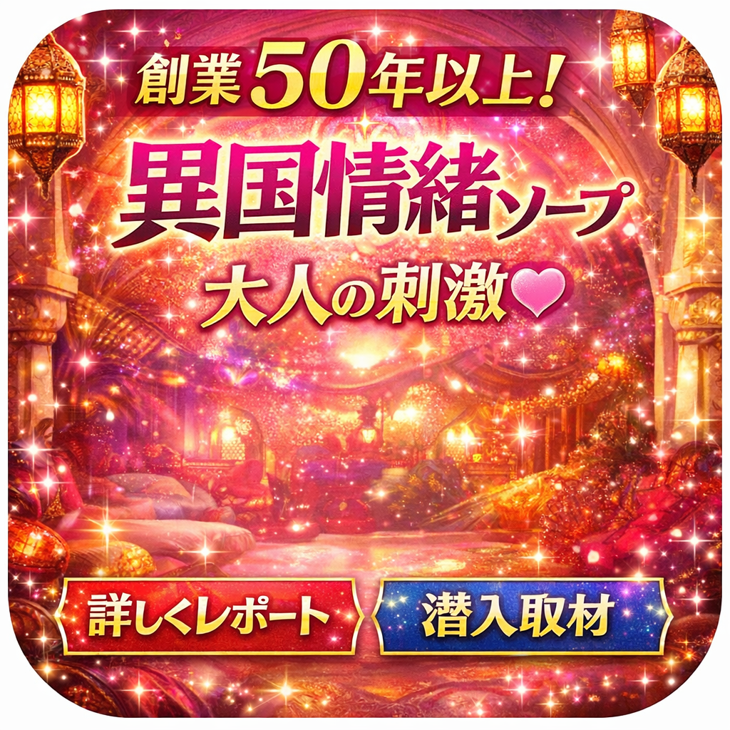  創業50年以上の異国情緒あふれるソープランド！そこで出会ったのは、穏やかでありながら刺激を求めるオトナな泡姫！